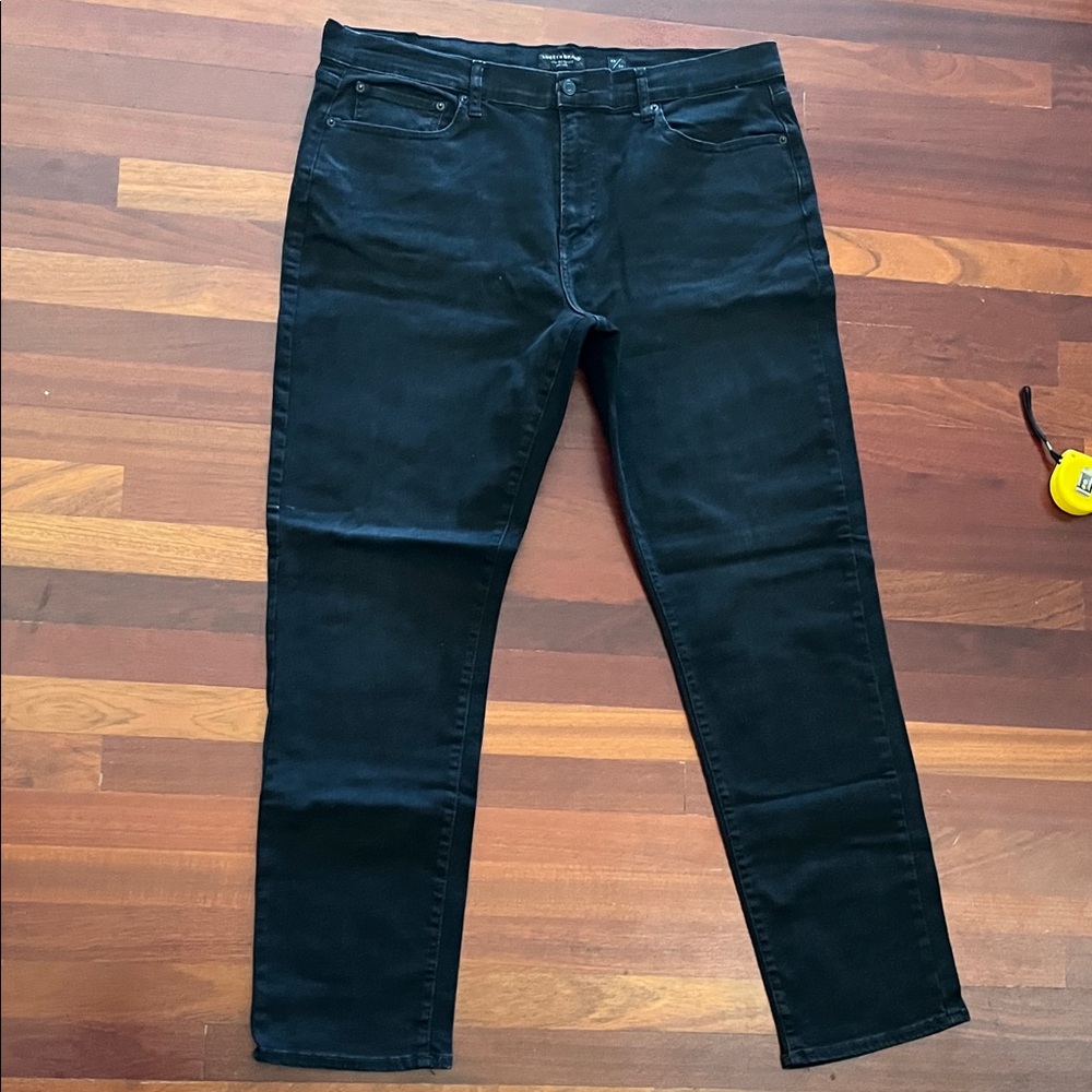 Mens 40 Lucky Brand Athletic Straight leg Black Jeans